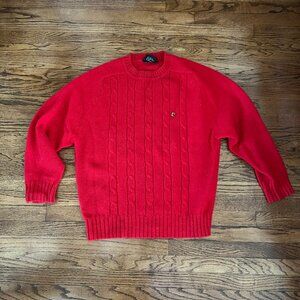 Vintage Pierre Cardin Red Wool Sweater